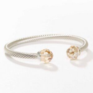 With a Twist Bracelet,  Touchstone  Crystal by Swarovski sand color